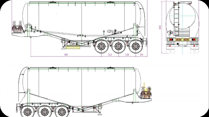 Dry Cement Bulk Powder Tanker China Manufacturer